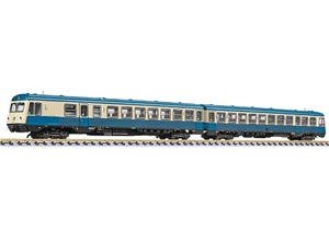 L163216 Dieselrailcar,628004-4/628014-3,oceanbl.,Braunsch.,"Soltau",Ep.IV