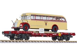 L235785 Flat Wagon with Bus "Salzburger Stadtwerke", ÖBB, Ep.IV