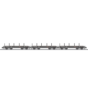 L260167 3-piece set, 4-axle heavy-duty wagon, SSy 45, DB, Ep.III