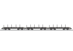 L260169 3-piece set, 4-axle heavy-duty wagon, SSy Köln, DRB, Ep.II