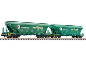 L260222 2 pce, grain transport wagon, Uagpps, "RAIL4CHEM/Loco Trans", Ep.V-VI