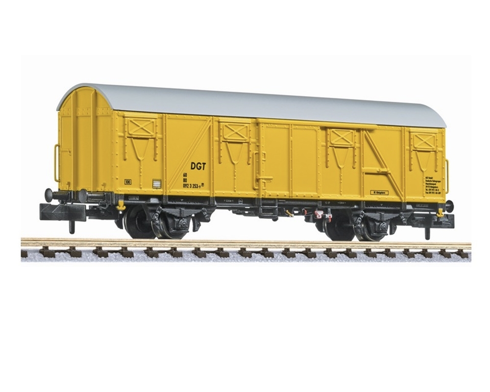 Railway service car, DGT machine pool, yellow, era V [W]