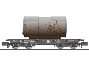 L265245 4-axle Heavy goods wagon, SSy 55, USATC, loading tank, Ep.III
