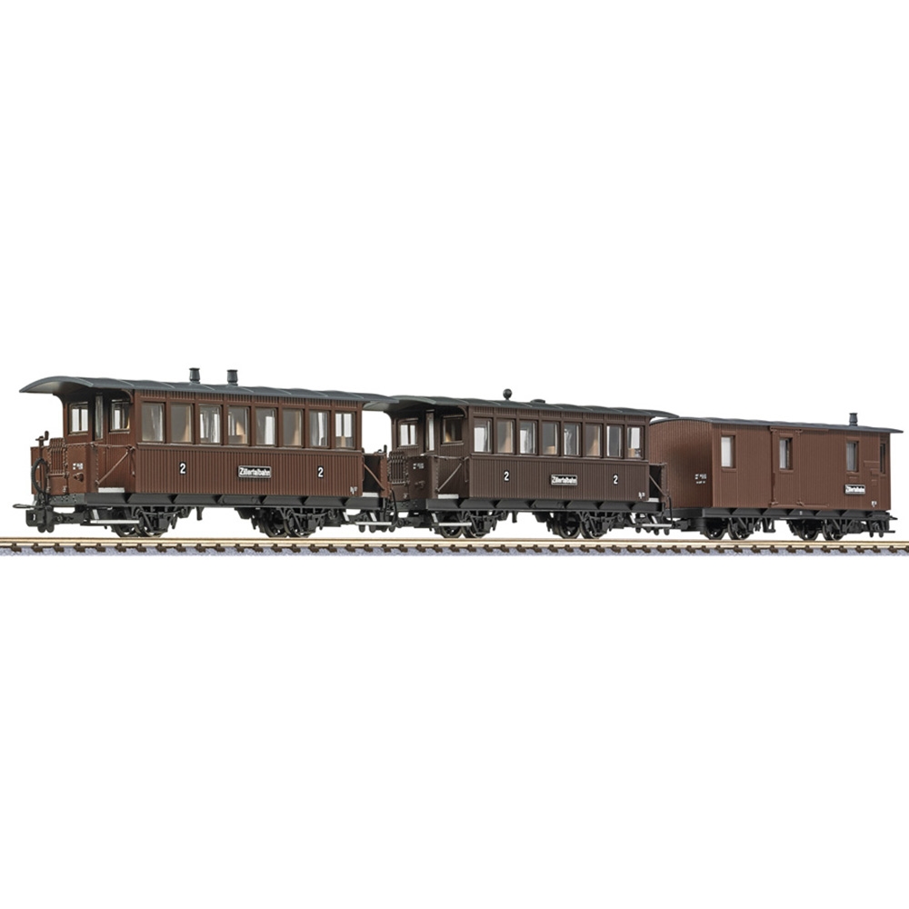 3-Unit Set 2-Axle Coach B14/B17 Maintwg. PF51 Zillertal Ep.III