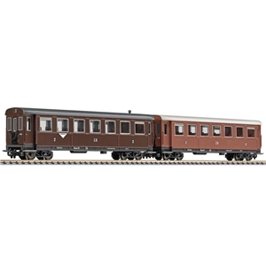 L340507 2-unit set, 4-axle coach, B4ip/s 30 und 31, brown, ZB, Ep.III