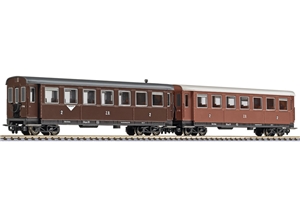 L340507 2-unit set, 4-axle coach, B4ip/s 30 und 31, brown, ZB, Ep.III