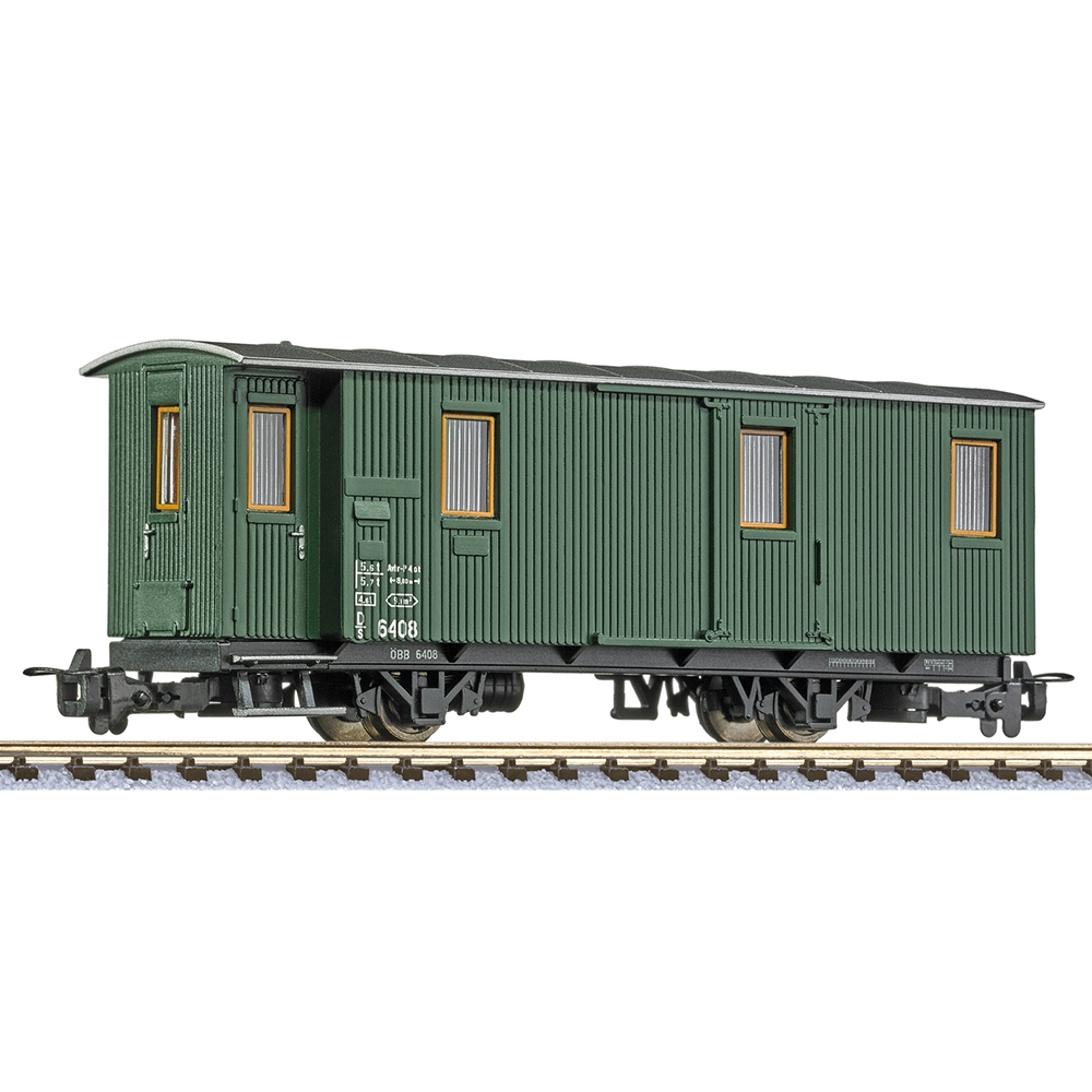 2-axle baggage car D/s 6408, green