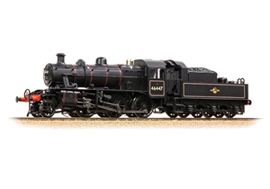 LMS Ivatt 2MT 46447 BR Lined Black (Late Crest)