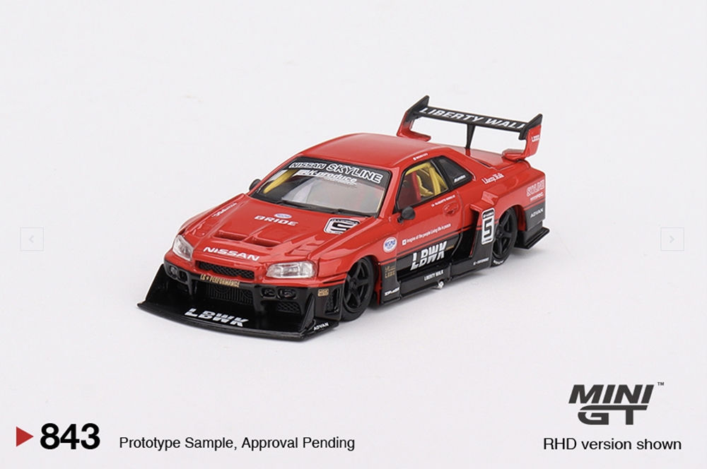 Nissan Skyline LB-ER34 Super Silhouette Red/Black (RHD)