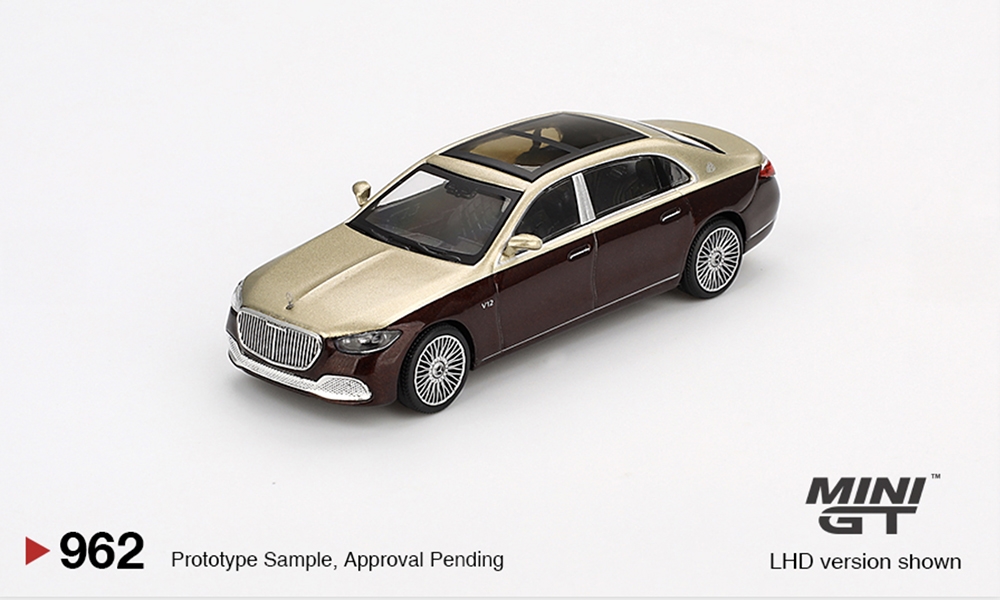 Mercedes-Maybach S680 Gold/Dark Red Metallic (RHD)