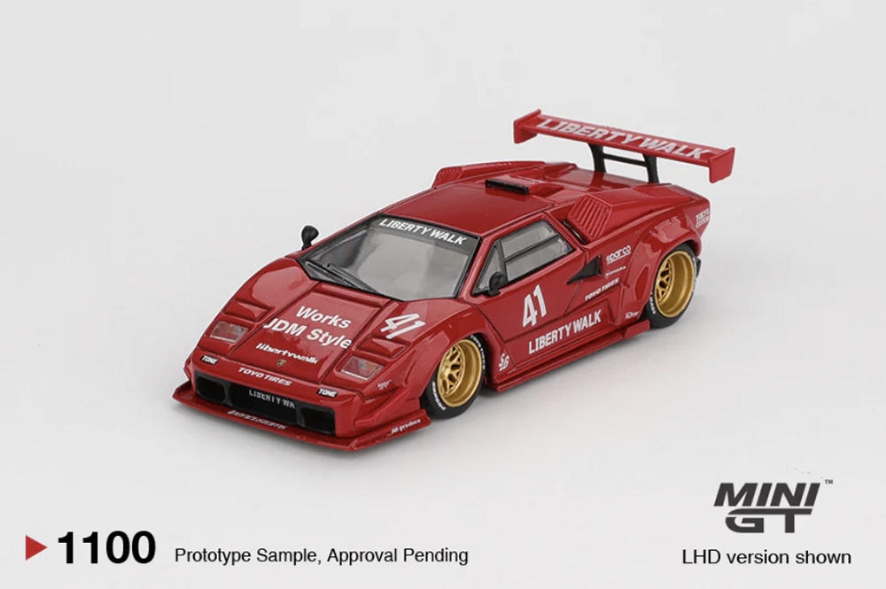 Bachmann Europe plc - Lamborghini Countach LB-Works Red (LHD)