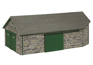 Narrow Gauge (OO9) Harbour Station Goods Shed - Green