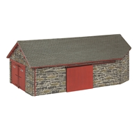 Narrow Gauge (OO9) Harbour Station Goods Shed - Red