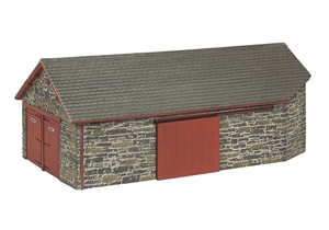 Narrow Gauge (OO9) Harbour Station Goods Shed - Red