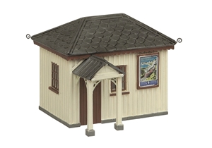 Narrow Gauge (OO9) Platform Waiting Room - Chocolate and Cream