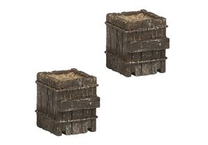 Narrow Gauge (OO9) Sleeper Built Buffer Stop (x2)
