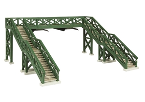 Narrow Gauge (OO9) Wooden Footbridge - Green