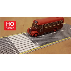 P3D-UV-01 HO Scale UV Printed 3D PVC Road Set (Cobblestone)