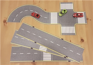 P3D-UV-01 HO Scale UV Printed 3D PVC Road Set (Cobblestone)