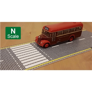 P3D-UV-03 N Scale UV Printed 3D PVC Road Set (Cobblestone)