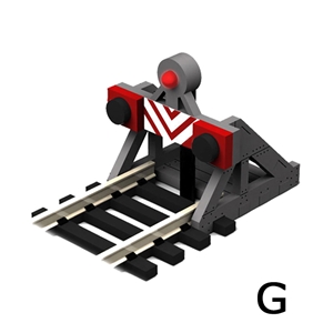 G Scale Buffer Stop w/Light (2 pcs)