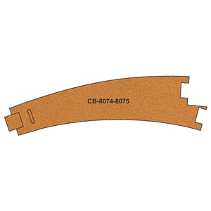 10 X Pre-Cut Cork Bed for R8074-8075 Curve Points