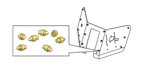 PaK43/31 & PAK40 Brass Shield Bolt