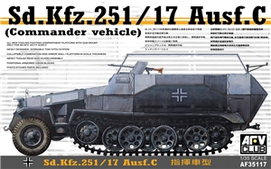 German Army SdKfz 251/17 Ausf C Command Half-Track Vehicle