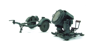 German Army Sw-36 Searchlight & SdAh 51 Trailer