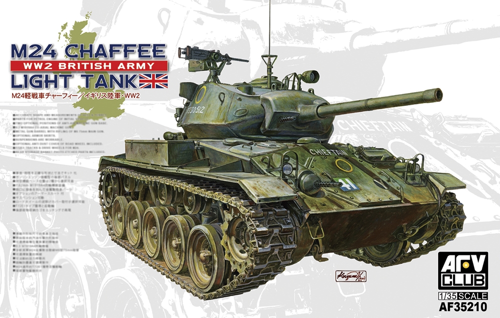 British Army M24 Chaffee WWII Light Tank