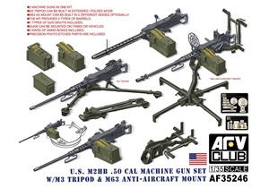 M2HB .50 Cal Gun Set w/ M3 Tripod & M63 AA Mount