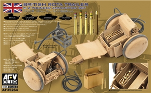 WW2 British Rota Trailer with 2-Pounder Ammo Set