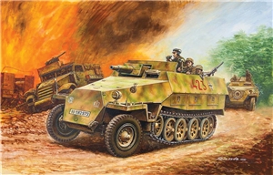 German Army SdKfz 251/9 Ausf D Half-Track Vehicle
