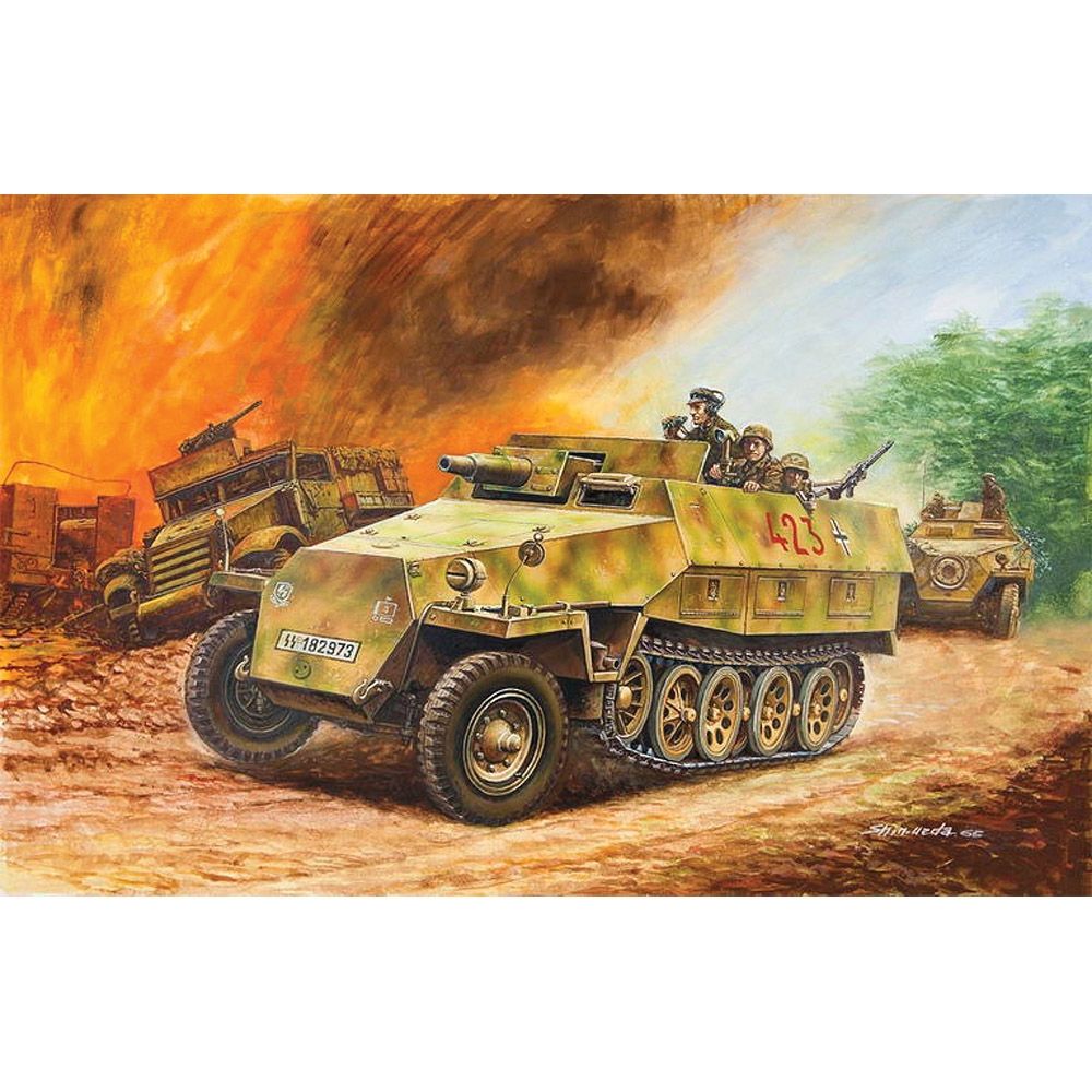 German Army SdKfz 251/9 Ausf D Half-Track Vehicle