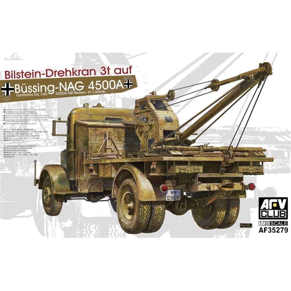 German Army Büssing NAG L4500A Crane Truck