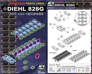US Army Diehl 828G Workable Track Lnks for M110 series