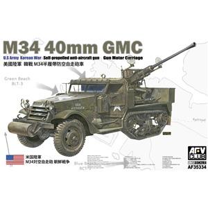 PKAF35334 US Army M34 40mm Gun Motor Carriage, Korean War