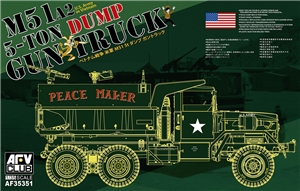 PKAF35351 US Army M51A2 5-ton 6x6 Dump Gun Truck "Peace Maker"
