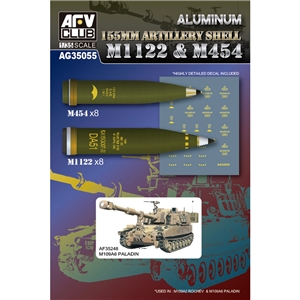 US M1122 & M454 155mm Artillery Shells (aluminium)