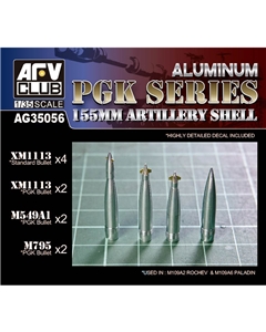 US PGK Series 155mm Artillery Shells (aluminium)