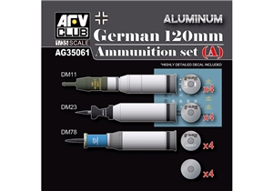 Modern German 120mm Tank Ammunition Set A (aluminium)