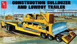PKAMT1218 Construction Bulldozer & Lowboy Trailer