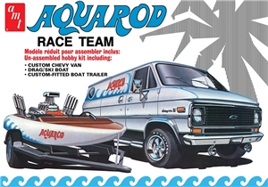 PKAMT1338 Aquarod Race Team (1975 Chevy Van, Drag/Ski Boat & Trailer)