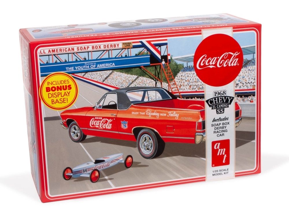 1968 Chevy El Camino SS Car (Coca-Cola) w/ Soap Box Racer