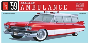 PKAMT1395 1959 Cadillac Ambulance w/ Gurney
