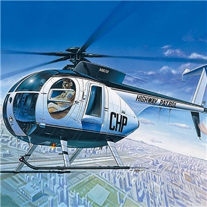 US Police Hughes 500D Helicopter