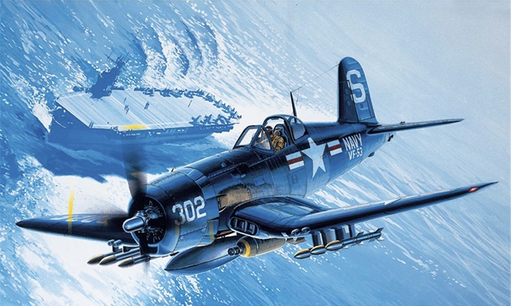 US Navy F4U-4B Corsair Fighter Aircraft