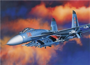 Soviet Sukhoi Su-27 Flanker B Fighter Aircraft
