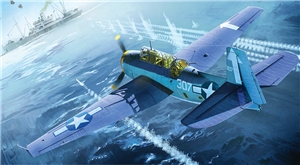 US Navy TBM-3 Avenger 'USS Bunker Hill' Fighter Aircraft