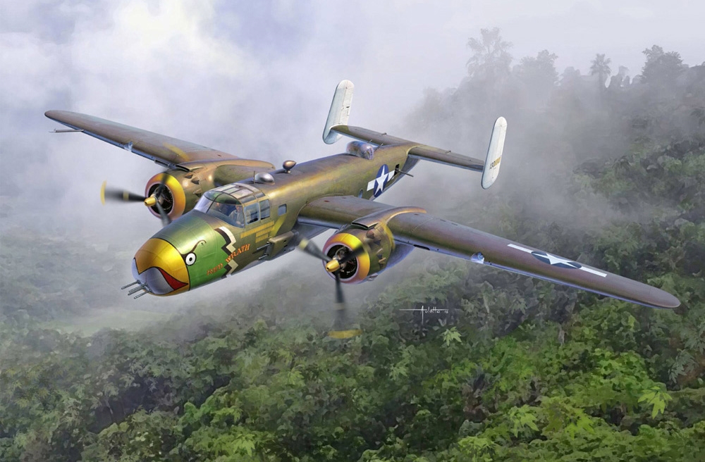USAAF B-25D Pacific Theatre Medium Bomber Aircraft